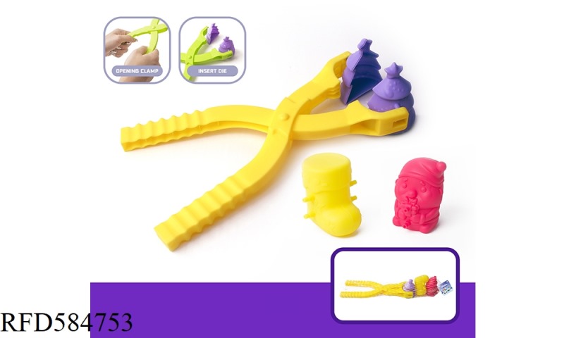 4PCS SNOW CLIP FOR CHRISTMAS
