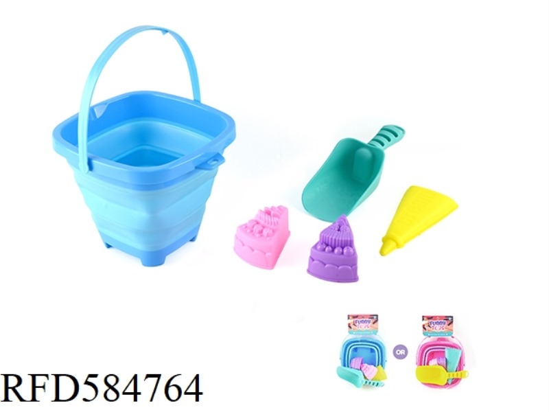 4PCS SMALL SQUARE SOFT RUBBER DRUM SET
