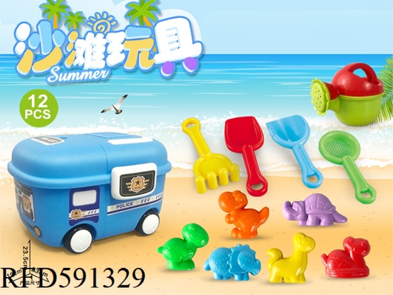 PACK BOX CAR WITH DINOSAUR ACCESSORIES (12PCS)