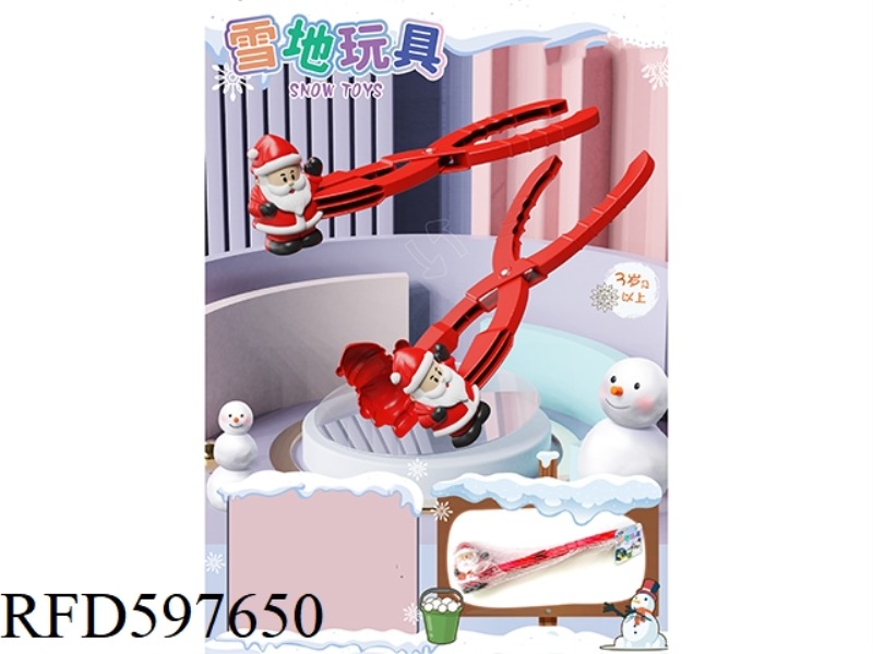 SANTA CLAUS SNOW CLIP