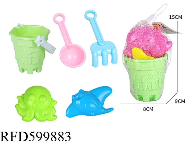 BEACH TOYS, SMALL DRUMS + MARINE ANIMAL SETS