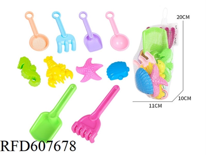 10PCS BEACH TOY SEA ANIMAL SET
