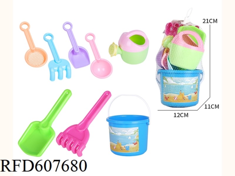 8PCS BEACH TOY BEACH BUCKET