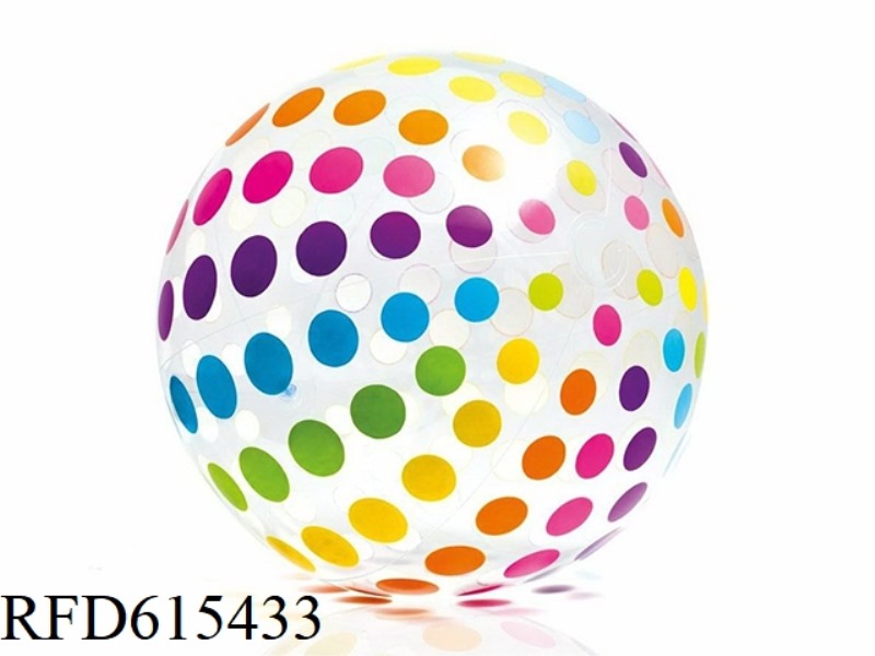 POLKA DOT BEACH BALL 1 - INFLATABLE TOY