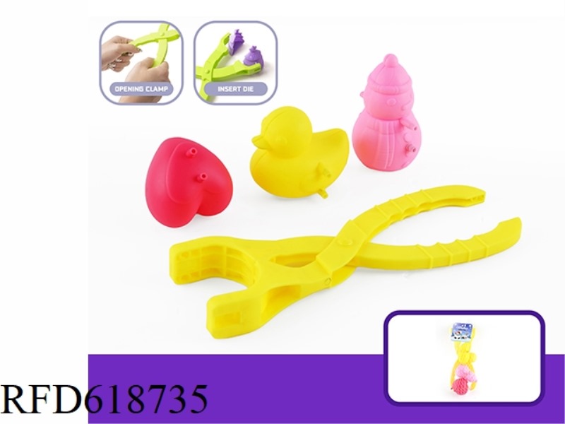 4PCS SMALL SNOW CLIP DUCK