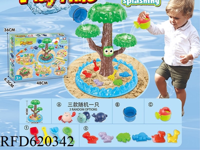 SPLASH BEACH TOYS AND DINOSAUR BEACH TOYS   19PCS