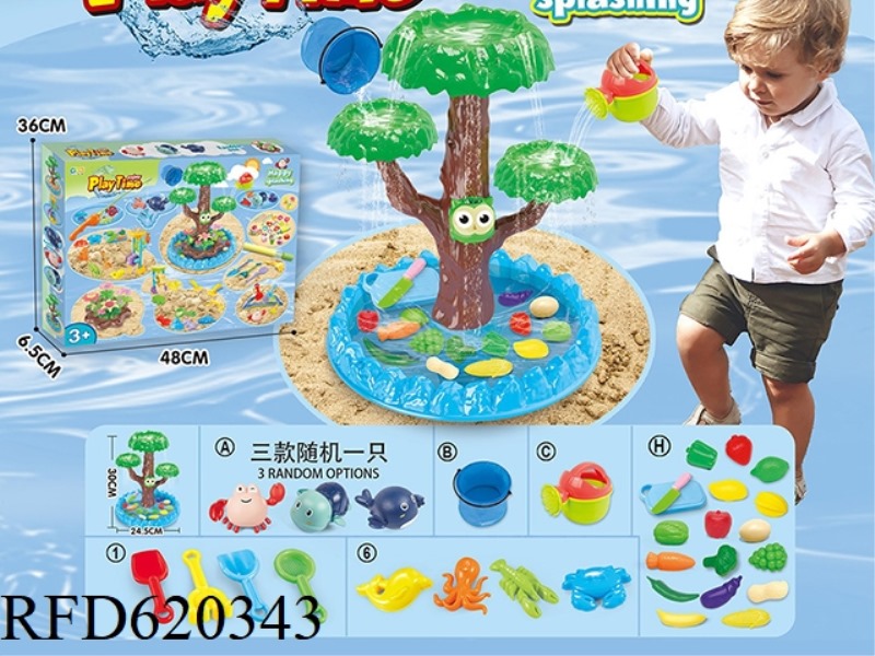 SPLASH BEACH TOYS AND FRUIT BEACH TOYS   35PCS