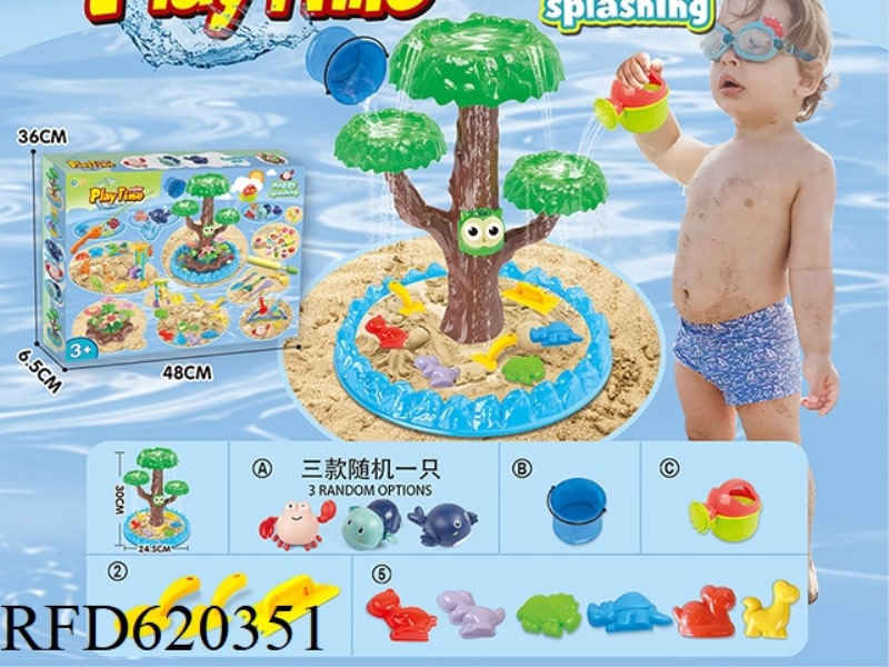 SPLASH BEACH TOYS AND DINOSAUR BEACH TOYS   18PCS
