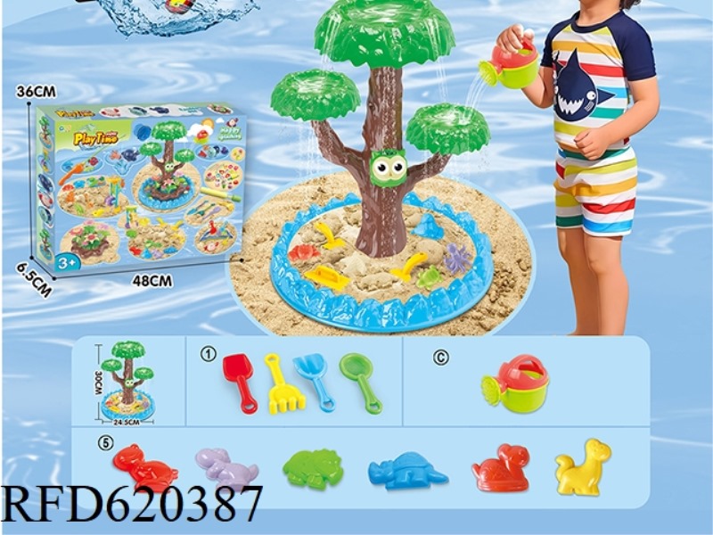 SPLASH BEACH TOYS AND DINOSAUR BEACH TOYS   17PCS