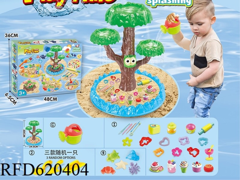 SPLASH BEACH TOYS AND COLORFUL CLAY BEACH TOYS   32PCS