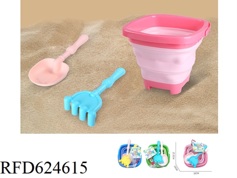 BEACH FOLDING BUCKET (3 PIECES)