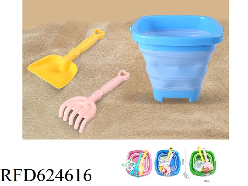 BEACH FOLDING BUCKET (3 PIECES)