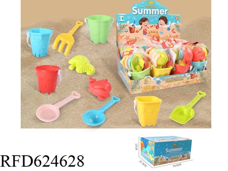BEACH BUCKET 7 PIECES 12PCS