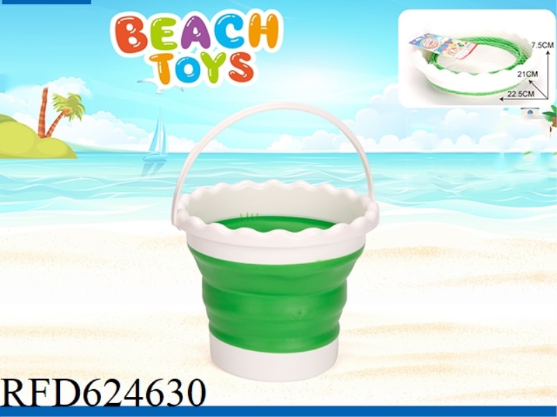 ROUND FOLDING BUCKET 1 PIECE SET