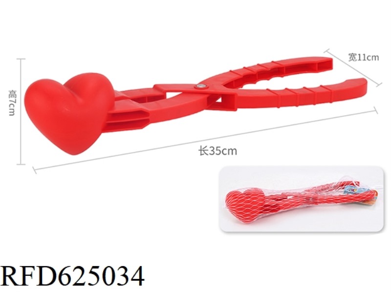 HEART CLIP FOR SNOW RESORT AND BEACH