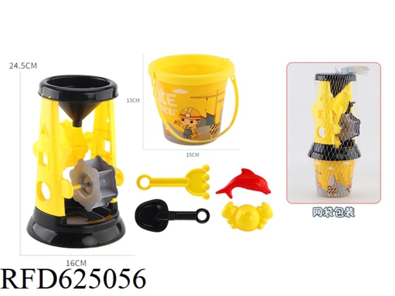BEACH TOY HOURGLASS BEACH BUCKET