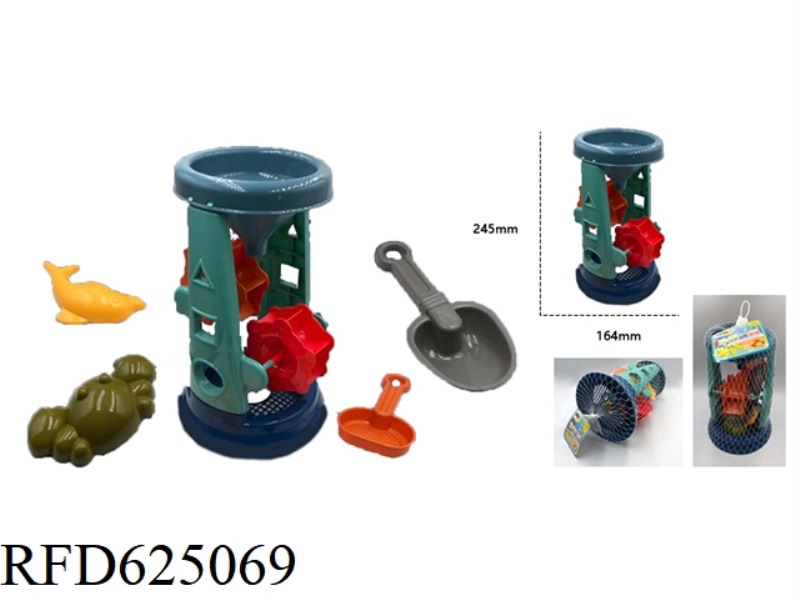 A TOY BEACH HOURGLASS
