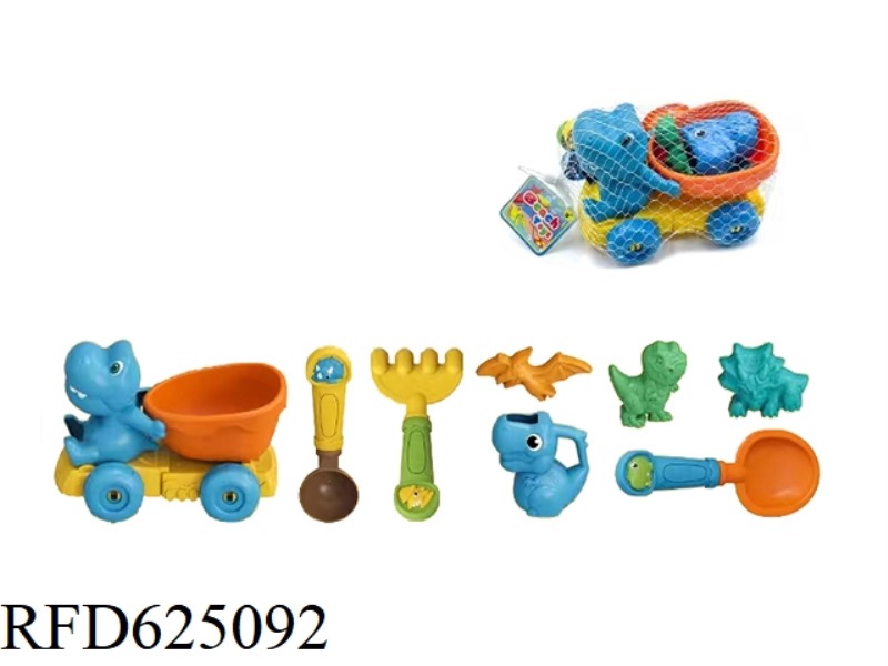 BEACH TOY DINOSAUR ATV 8-PIECE SET