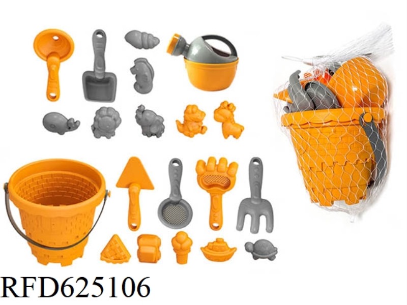 BEACH TOY CASTLE BEACH BUCKET 20 SETS