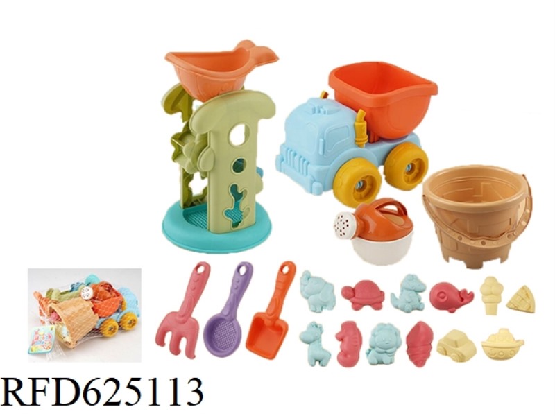 BEACH TOY BEACH SET 19 PIECES