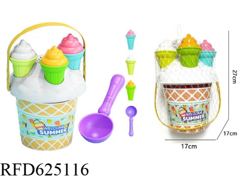 BEACH TOY ICE CREAM BEACH BUCKET