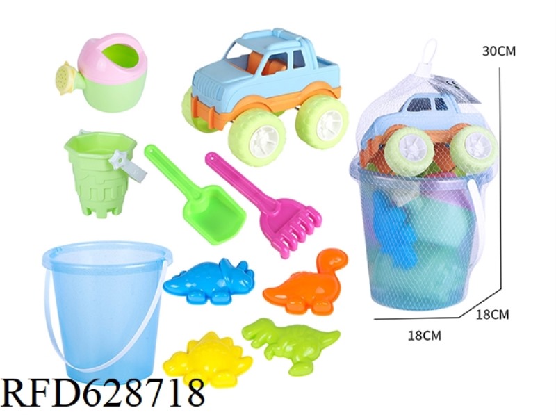 BEACH BUCKET KETTLE ATV OCEAN SAND MOLD SET 10PCS