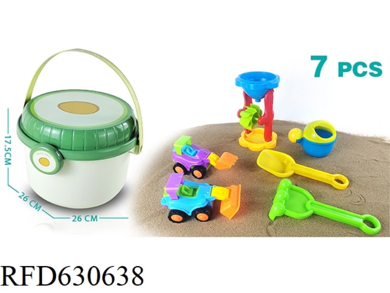 BEACH TOY STORAGE SET (7PCS)