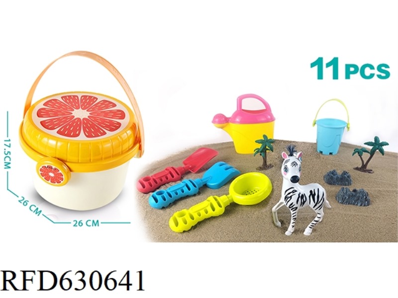 BEACH TOY STORAGE SET (11PCS)