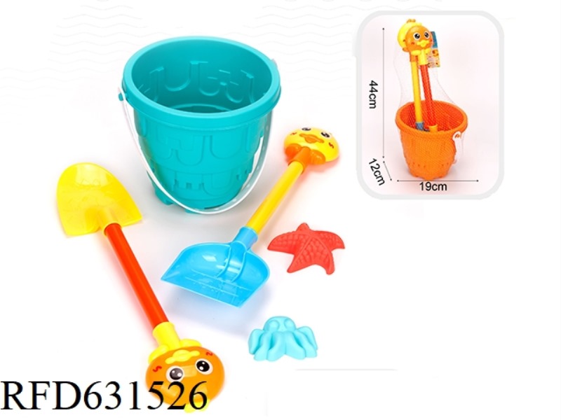 5-PIECE SET OF LARGE BUCKETS