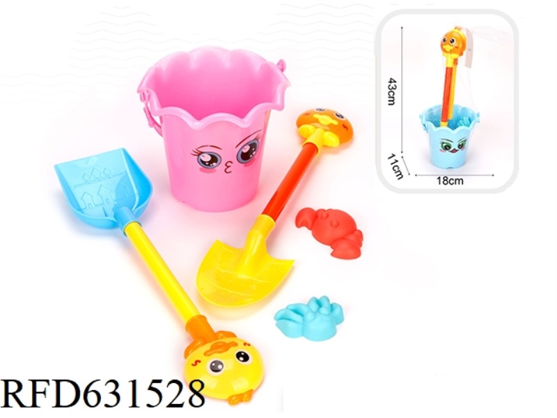 5-PIECE MEDIUM-SIZED LACE BUCKET SET
