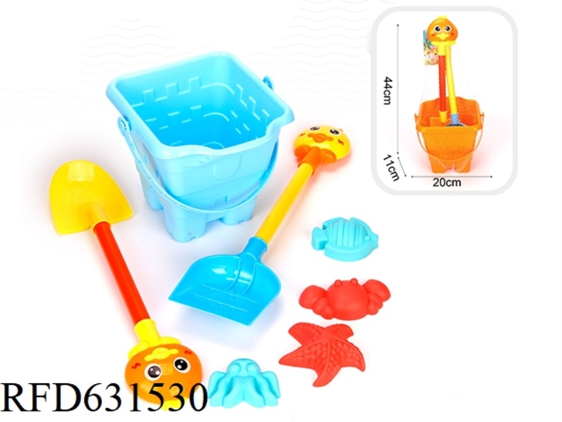 7-PIECE SET OF LARGE BUCKETS