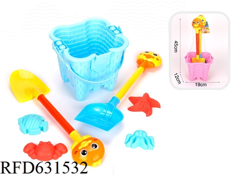 7-PIECE SET OF LARGE BUCKETS