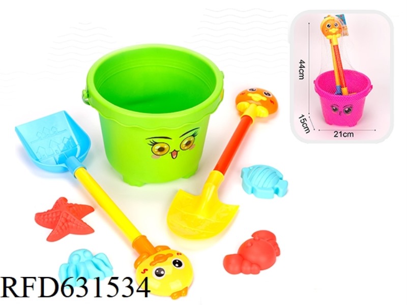 7-PIECE SET OF LARGE BUCKETS