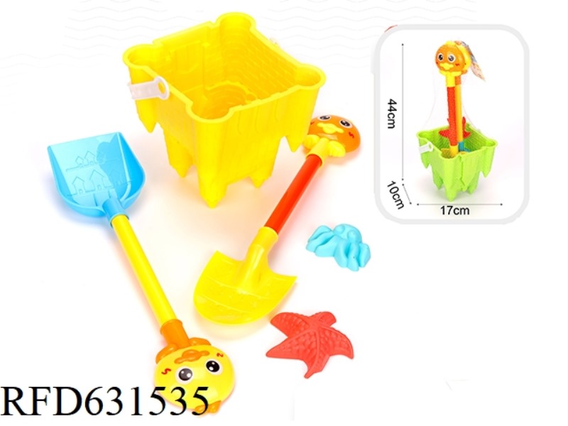 5-PIECE SET OF LARGE BUCKETS