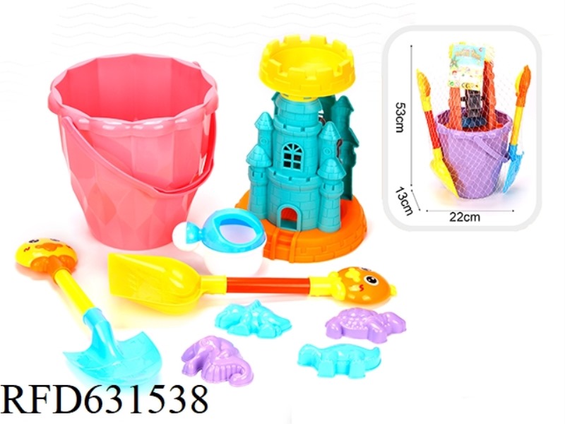 9-PIECE SET OF OVERSIZED BUCKETS