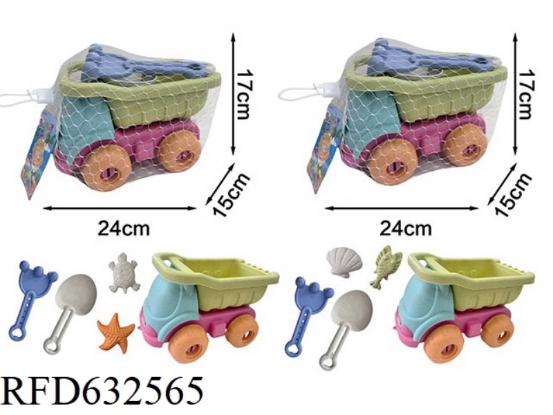 WHEAT STRAW BEACH BIKE SET