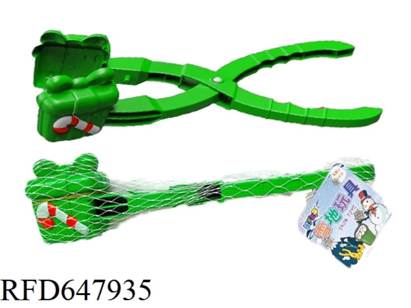 CHRISTMAS GIFT BOX SNOW CLIP