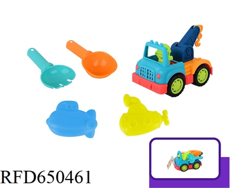 CARTOON CAR CRANE COMBINATION