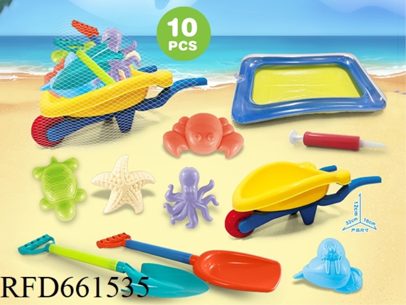 3 WHEELERS WITH BEACH ACCESSORIES + SAND TABLE