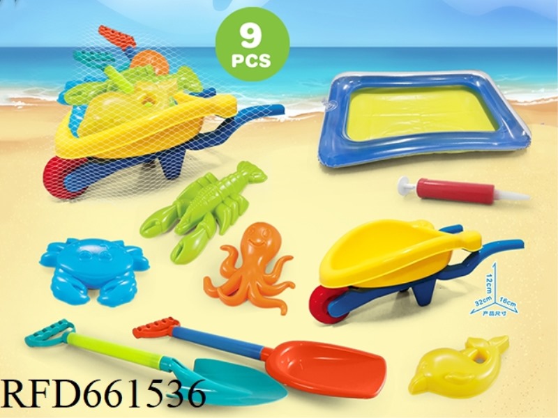 3 WHEELERS WITH BEACH ACCESSORIES + SAND TABLE
