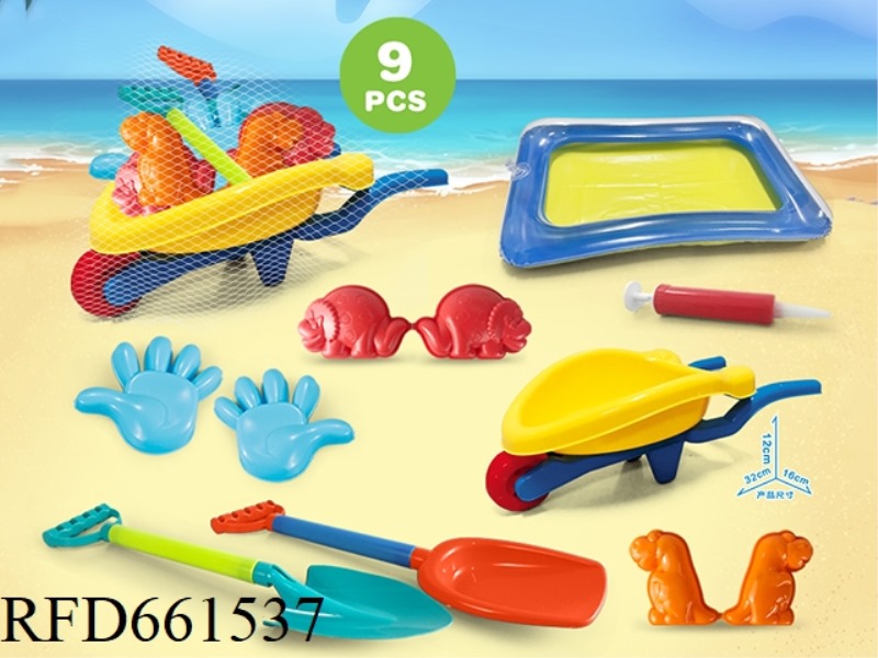 3 WHEELERS WITH DINOSAUR BEACH ACCESSORIES + SAND TABLE