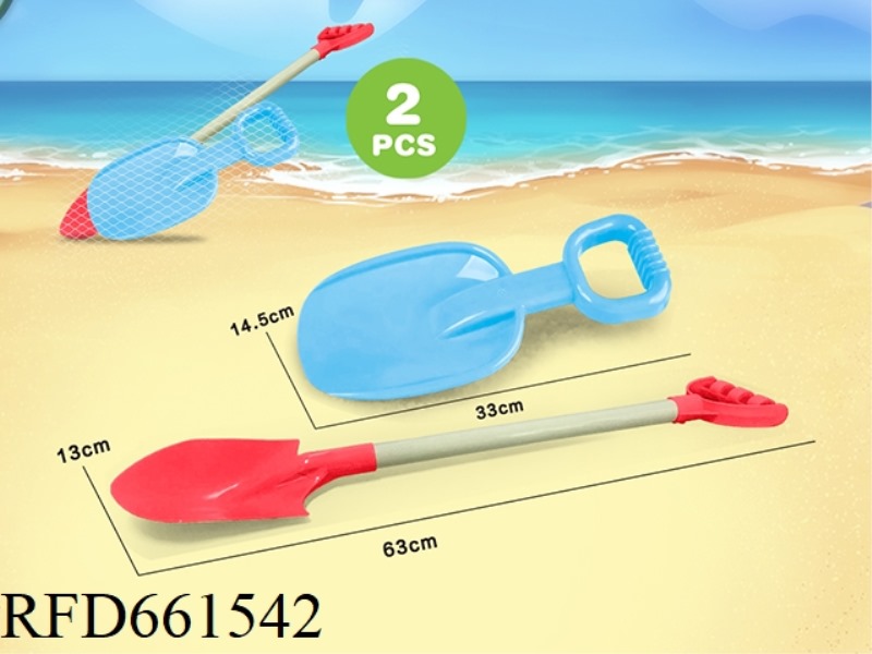 2 BEACH SHOVELS