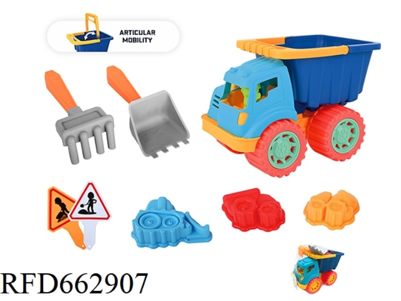 8PCS SQUARE BUCKET ENGINEERING VEHICLE COMBINATION