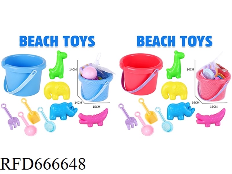 BEACH BARREL GRASSLAND ANIMAL SAND SEAL 9-PIECE SET
