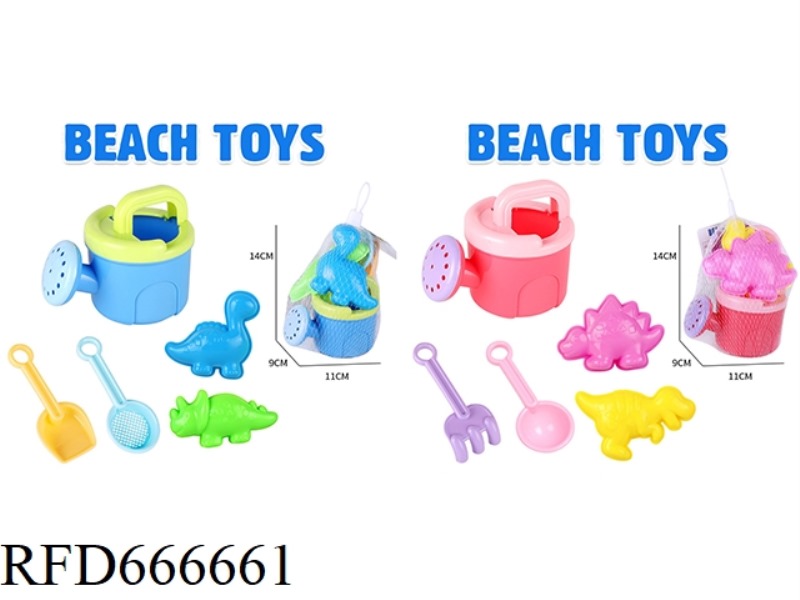 SHOWER KETTLE DINOSAUR SAND SEAL 5-PIECE SET