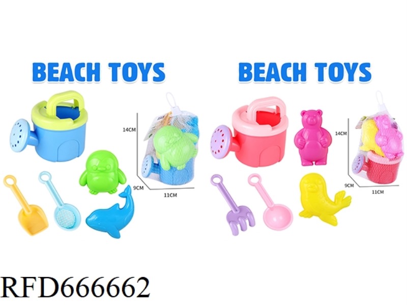 SHOWER KETTLE POLAR ANIMAL SAND SEAL 5-PIECE SET