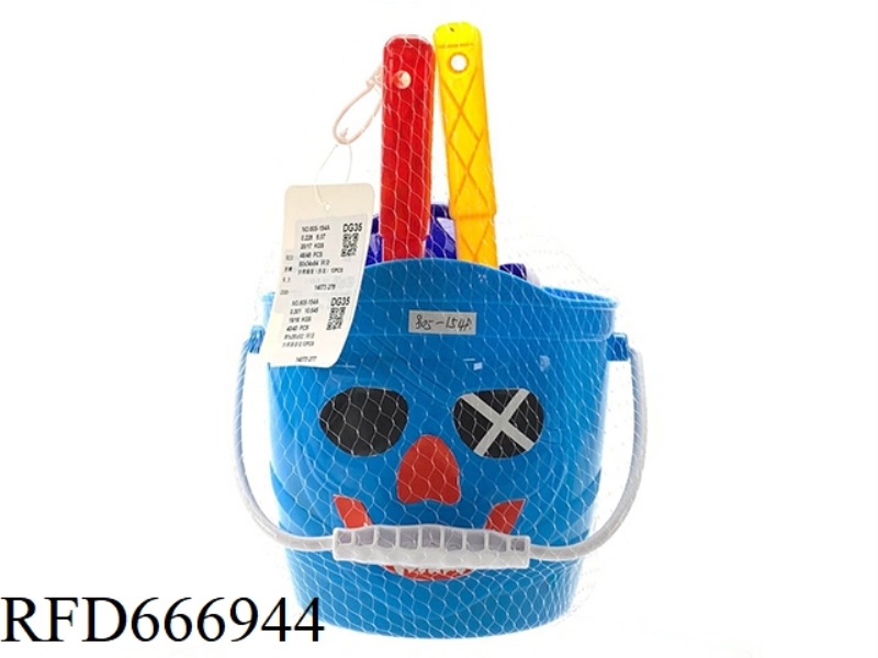 BEACH BUCKETS (DISASSEMBLED AND ASSEMBLED) 13 PIECES