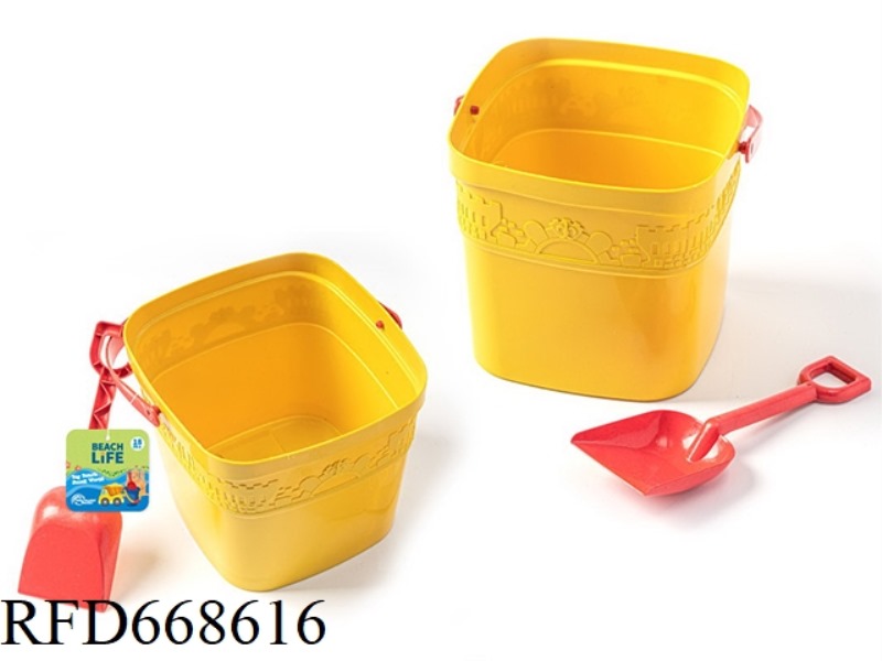 BEACH BUCKET + SHOVEL