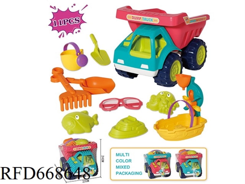 BEACH ENGINEERING VEHICLE 11-PIECE SET