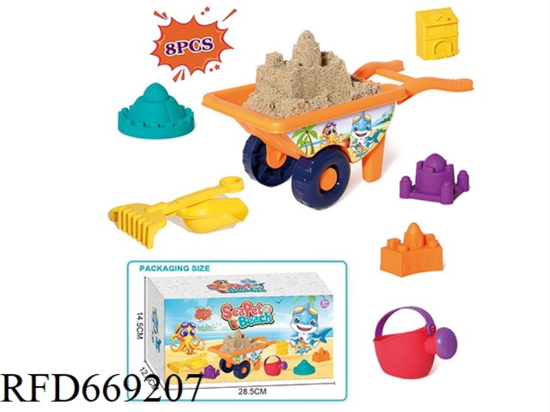 BEACH BUCKET CASTLE EDITION 8-PIECE SET